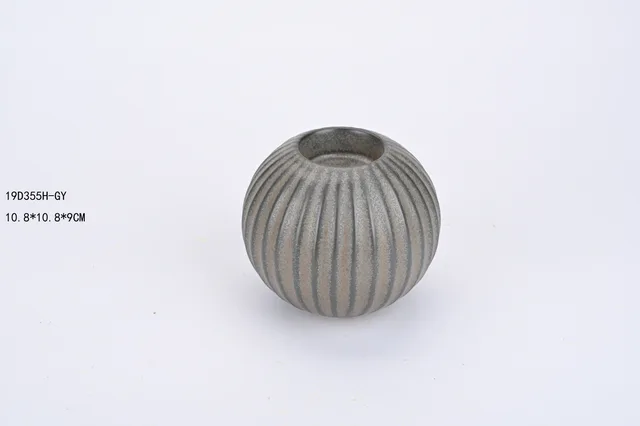 Porcelain Reactive Glazed Ceramic Candle Holder