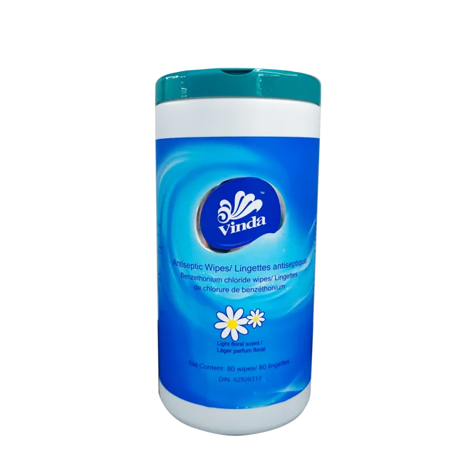Canister wet wipes