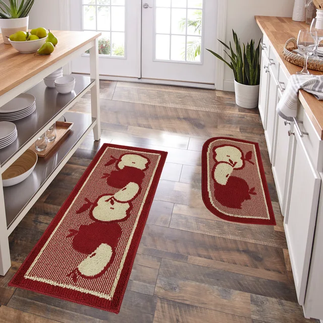 High and low loop gel foam backing TPR backing anti slip Kitchen mat kitchen rugs