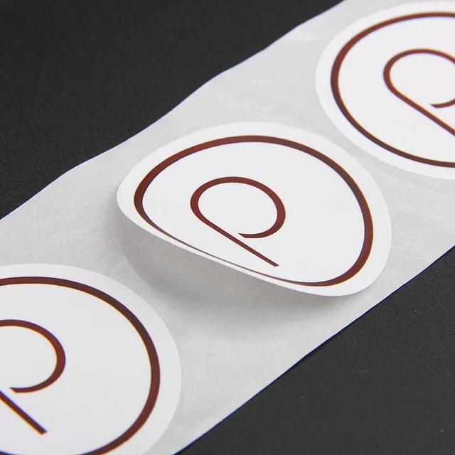 Custom design round various shapes paper packaging sealing stickers