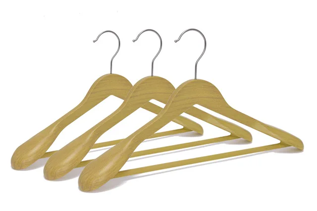 Wooden coat hangers