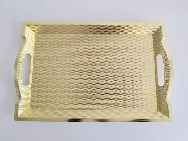 Plastic electroplated tray