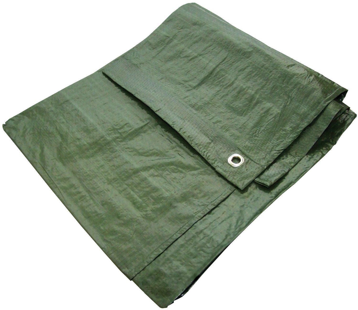 2oz 2Pack of 10ft x 12ft Green Poly Tarps for temporary coverage