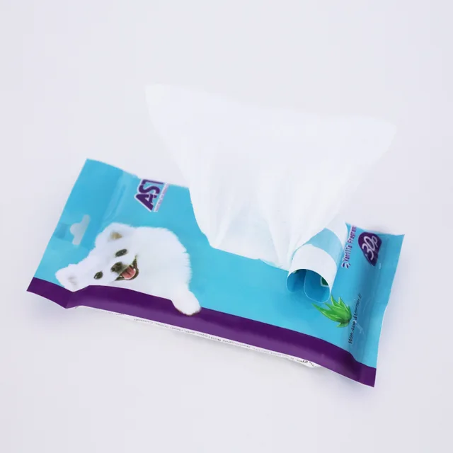 Factory OEM private label household pet dog cat cleaning odors remover antibacterial wet dry wipes