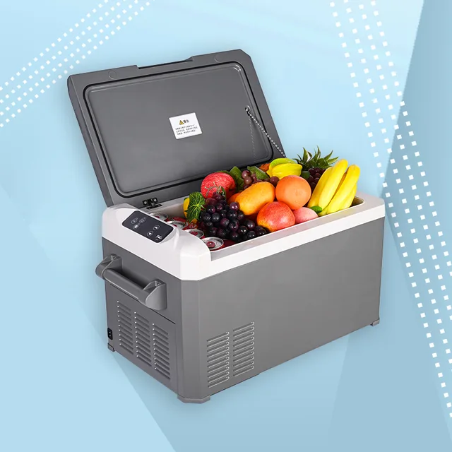 12v/24v 32l Portable Camping Compressor Fridge Freezer For Cars