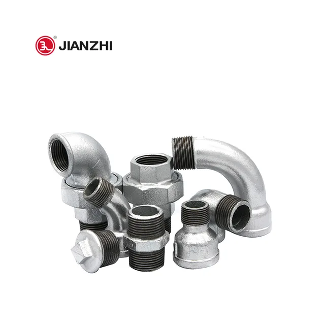 JIANZHI 100% tested hot dip galvanizing galvanized pipe fittings catalog