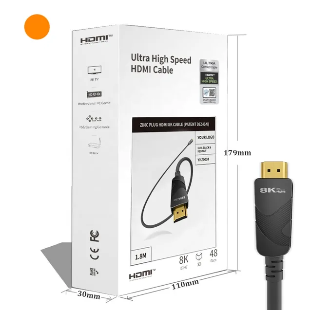 2.1v 8K HDMI zinc plug cable