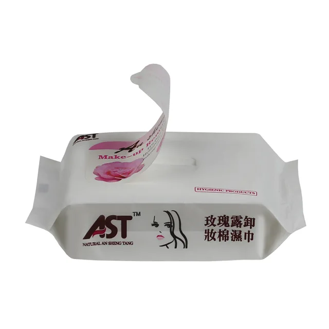 Soft cotton makeup remover wipes lady cosmetics skin care moisturizing wet wipes