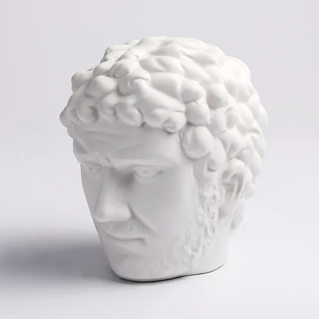 Roman style ceramic figure shape money box