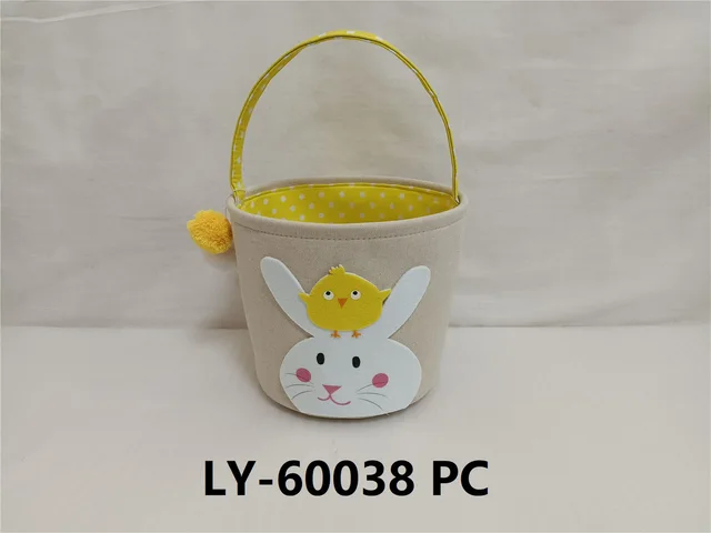 Storage Baskets,bunny felt easter basket,easter baskets, gift bags, fabric baskets