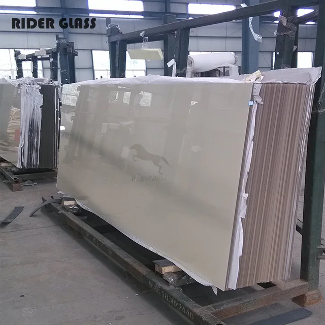 RIDER Ultra Clear White Painted Decorated Gray Glass