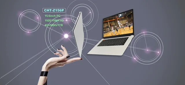 Chitech OEM/ODM 15.6 inch Window laptop , notebook computer with small size and easy to carry,Z8350,800*1280 IPS