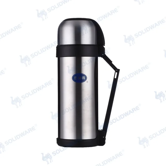 Stainless Steel Double Wall Vacuum Flask with Straps