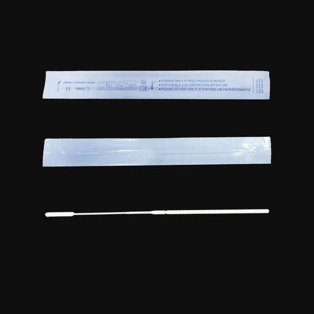 Medical Sterile Rayon-tipped Swabs Flocked Nasal Swab
