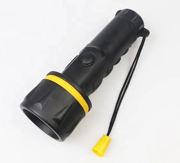 Cheapest Wholesale Battery operated 0.3W LED/3 LED plastic flashlight rubber surface torch light