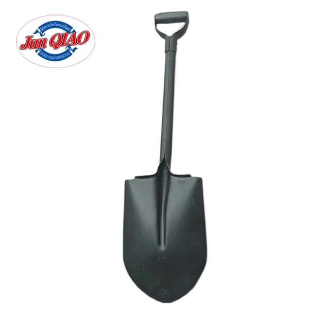 Steel handle shovel
