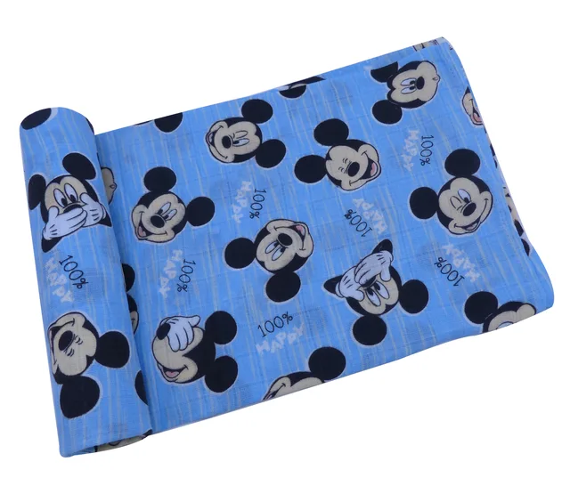 2/4/6 Layers Licensed 100% cotton muslin blankets/swaddle
