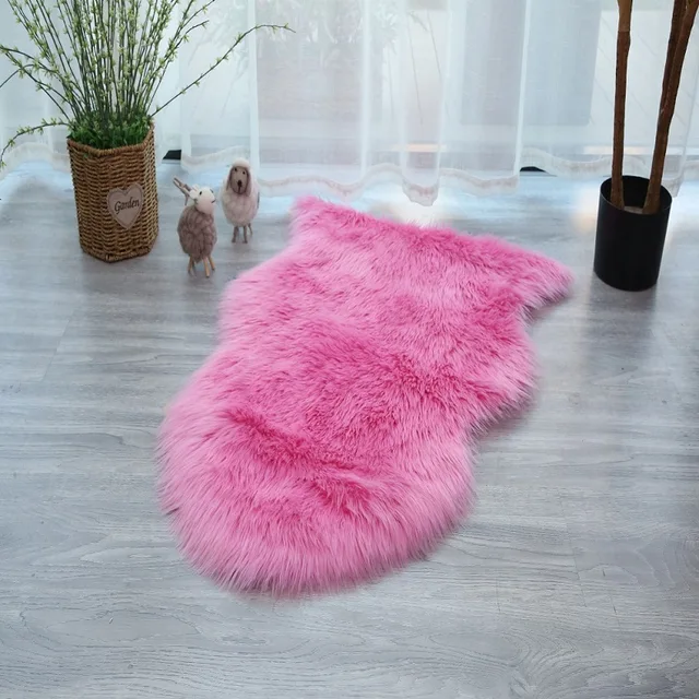 Nordic faux fur rug carpet Comfortable sheepskin fur carpets rugs Shaggy fur area rugs carpets for living room