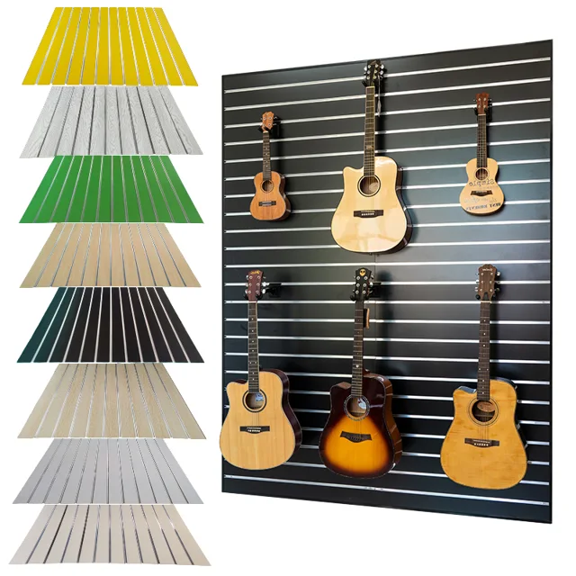 Groove Slat wall panel slatwall Melamine MDF Slotted Board Panel