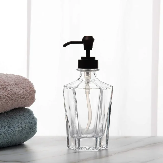 Glass soap dispenser