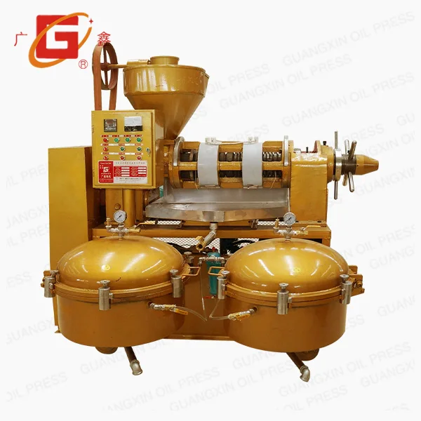 Automatic temperature control air filtration combined oil press