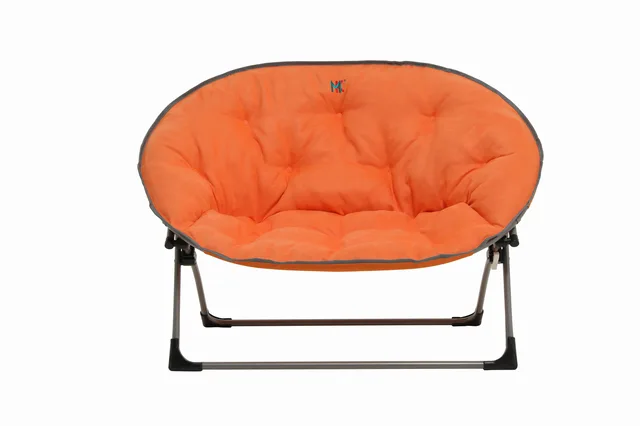 Double dish chair, padded chair, folding chair