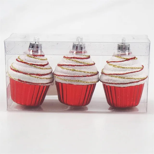 Christmas Tree Ornaments Christmas Cake Hanging Baubles
