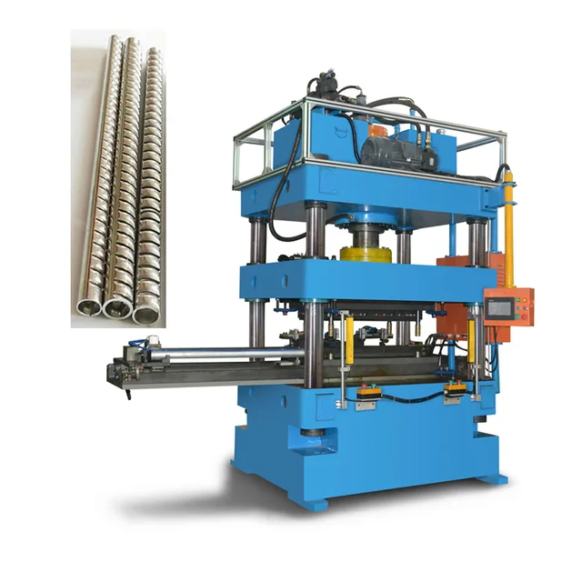 Micro-channel condenser header pipe punching machine