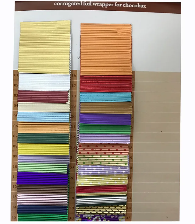 Corrugated aluminum foil wrapper