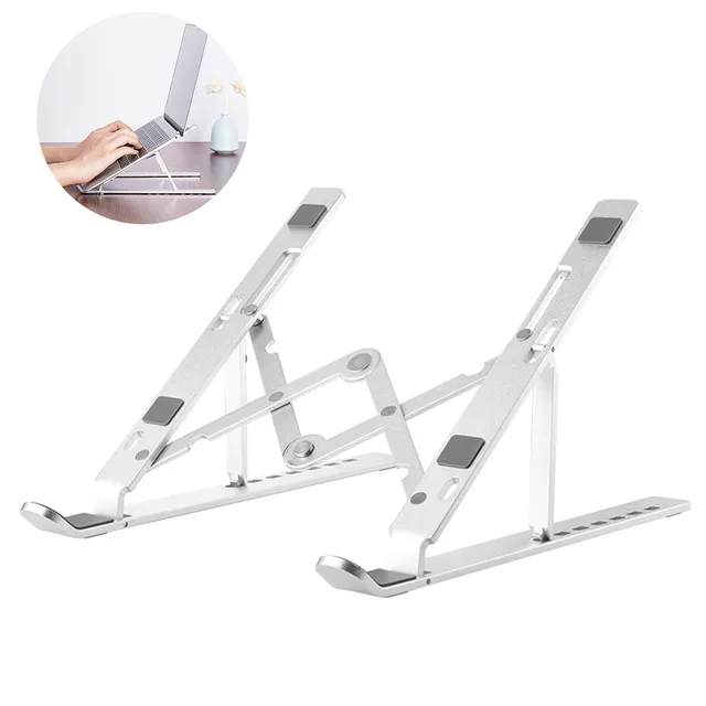 Aluminum Alloy Notebook Bracket Tablet Computer Support Frame Desktop Portable Cooling Folding Notebook Bracket