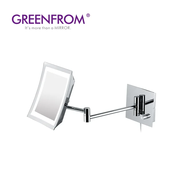 LED square bathroom wall hotel mirror