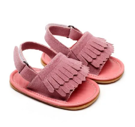 Summer soft export boy girl rubber outsole infant toddler prewalker shoe sandal