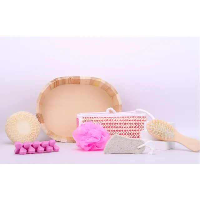 Massage comb massager A variety of bath accessories set, better enjoy SPA massage(Medium Strength)