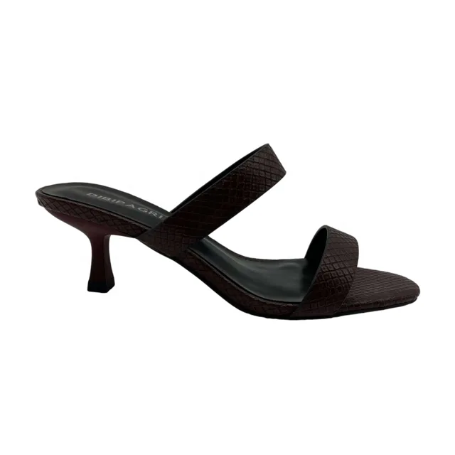 New arrival square toe outdoor lady slippers