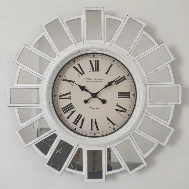 30 inch large size mirror clock new style