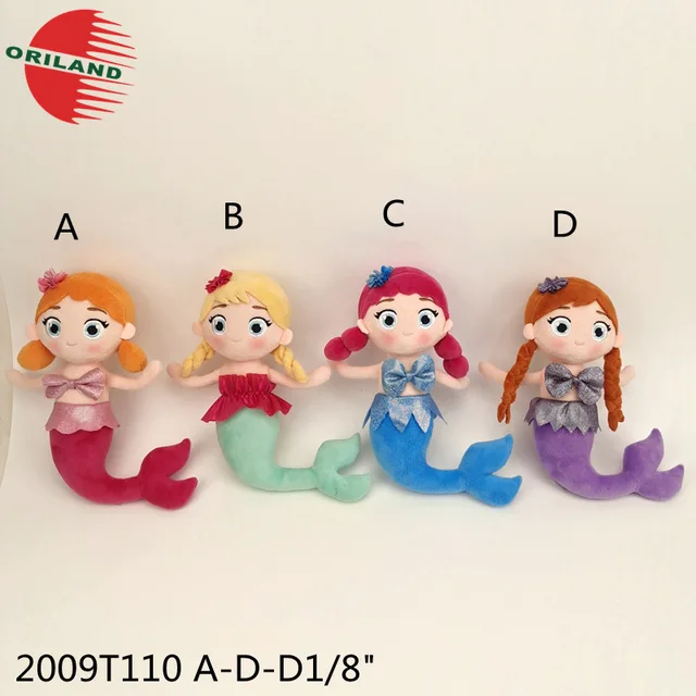 New design pretty mermaid dolls girls rag doll cute stuffed toy cloth dolls