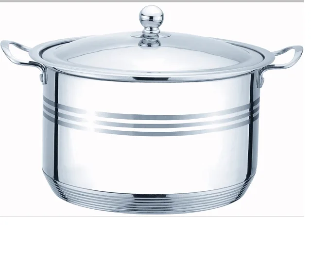 Stainless steel casserole with lid