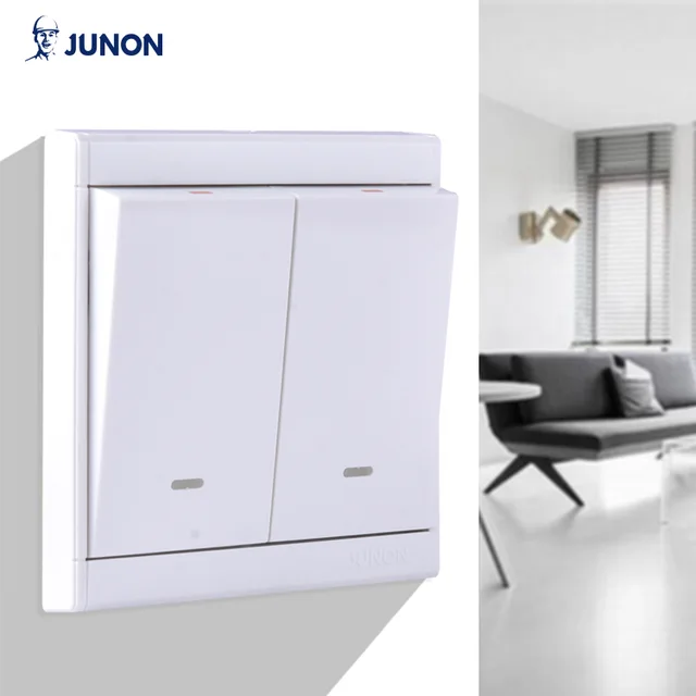 Led light switch 2 Gang 1 Way Light Switch