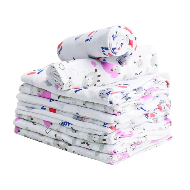 100% Cotton Non-disposable Printed Baby Muslin Blanket