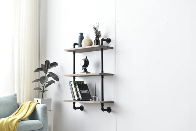 Metub narrow wall hanging shelves 3 layers
