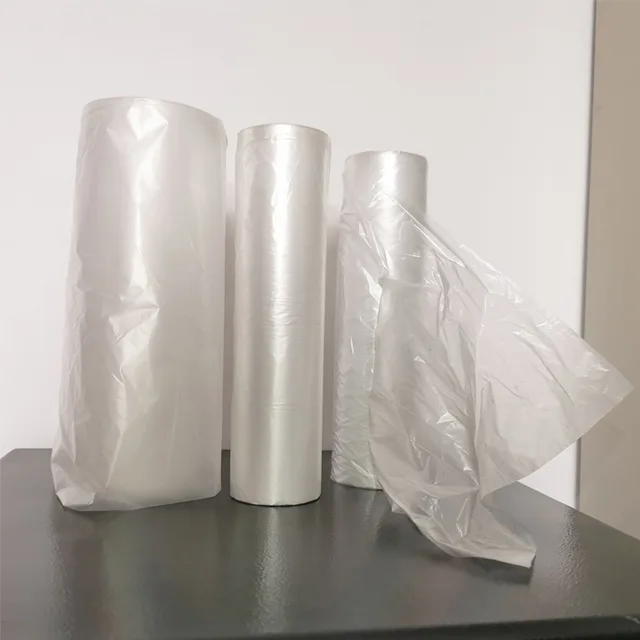 Plastic bags on roll