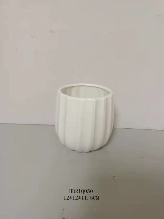 Texture design ceramic plant pot