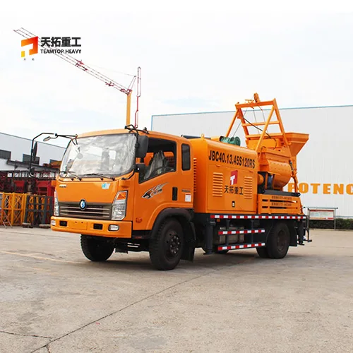 Truck mixer with pump T9