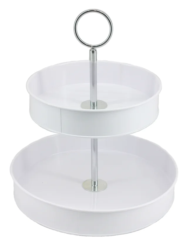 2-tier cake serving stand