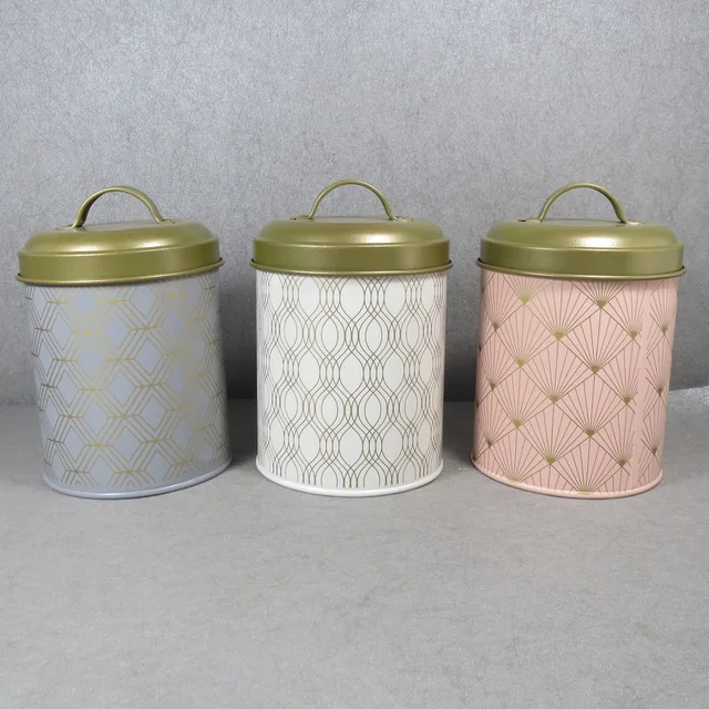 Storage Container Jars with Bamboo Lids