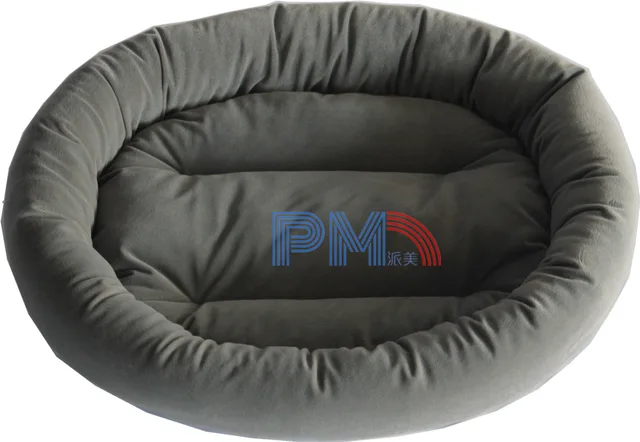 Cute velvet oval bed