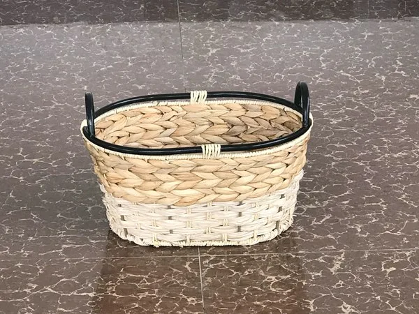 Rattan woven storage basket