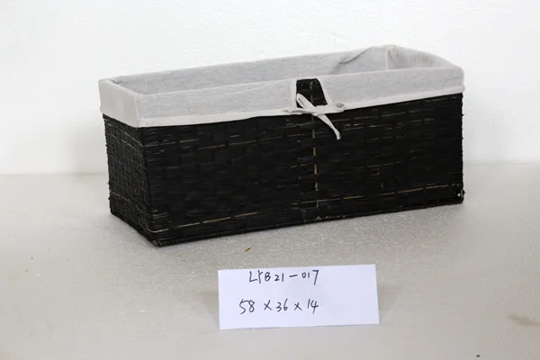 Rattan woven storage basket
