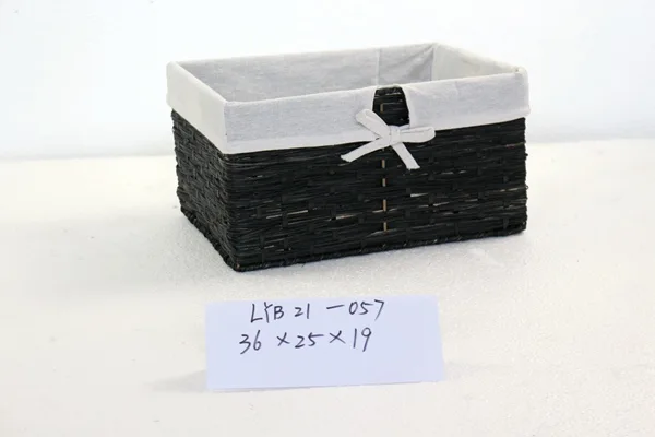 Rattan woven storage basket
