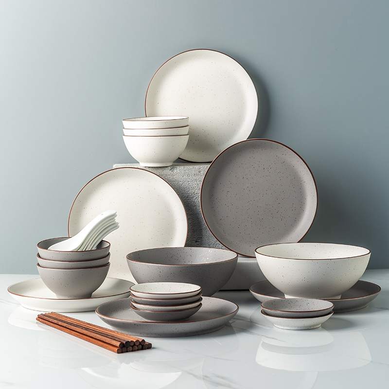 Matte glaze luoga series dinnerware set